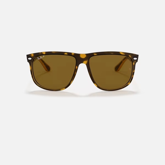 Ray-Ban Boyfriend polarized sunglasses (RB4147). Brown frame/brown lenses - Picture 7 of 10